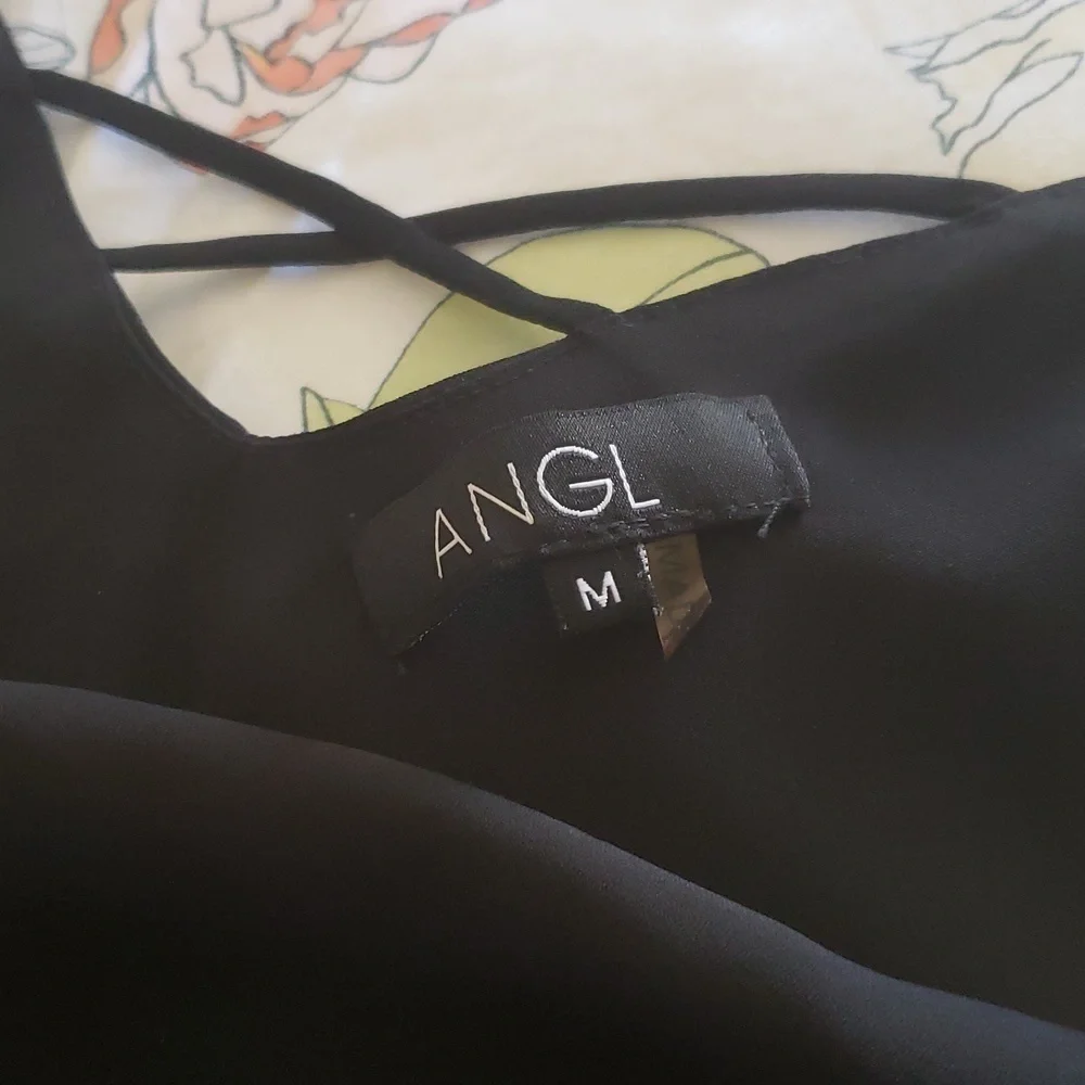Angll black blouse Medium - Picture 7 of 10